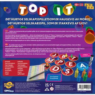 Baksiden av esken