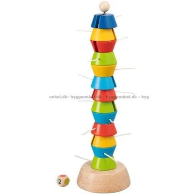 Tumbling Tower: Med snor
